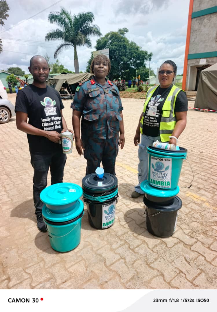 Health Planet Foundation team with field materials