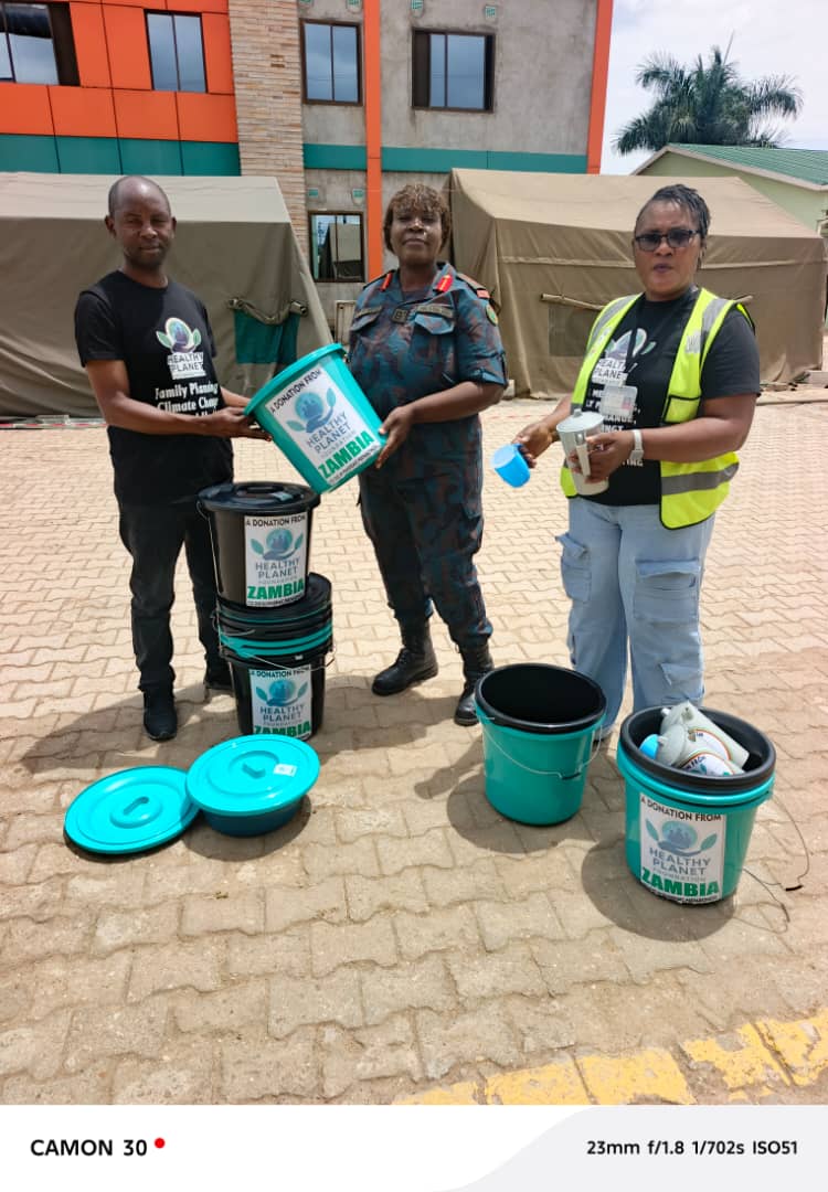 Health Planet Foundation team with field supplies